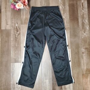 GTM Sportswear Ladies Size Medium Black and White Fleece-Lined Trackpants EUC